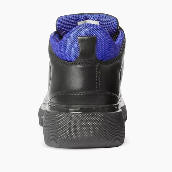 BURBERRY Men's "Trek" Black Leather Hiking Walking Boots Black, many sizes - Picture 4 of 14